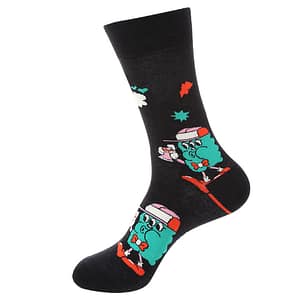 Robot Cotton Fun Dress Socks