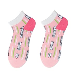 Fashion Women Pink Ankle Socks