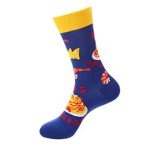 Mens Crew Pizza Pattern Socks