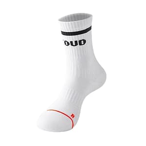 Cool White Cotton Crew Sports Socks Mens