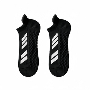 Custom Black Ankle Cushioned Sports Socks For Men