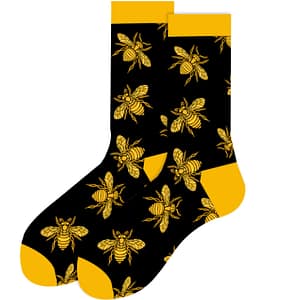 Honey Black Bee Socks For Men